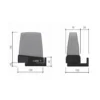 CAME KRX1FXSW: Univerzálny biely LED maják s anténou (24V - 230V)